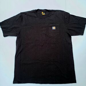 Carhartt Classic Original Fit XL Tall Front Pocket Logo Short Sleeve Black Tee